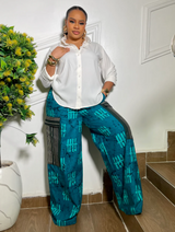 AFROFLEX CARGO PANT (TEAL)