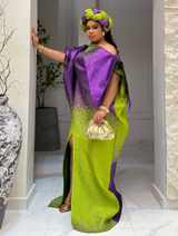 OMBRE MAJESTIC BUBU (PURPLE/OLIVE GREEN)