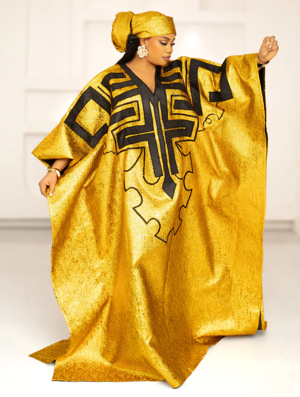 DYNASTY EMBROIDERED BROCADE (YELLOW GOLD)