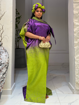 OMBRE MAJESTIC BUBU (PURPLE/OLIVE GREEN)