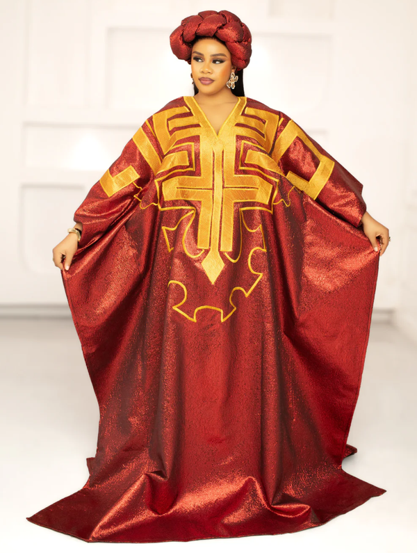 DYNASTY EMBROIDERED BROCADE (RED)