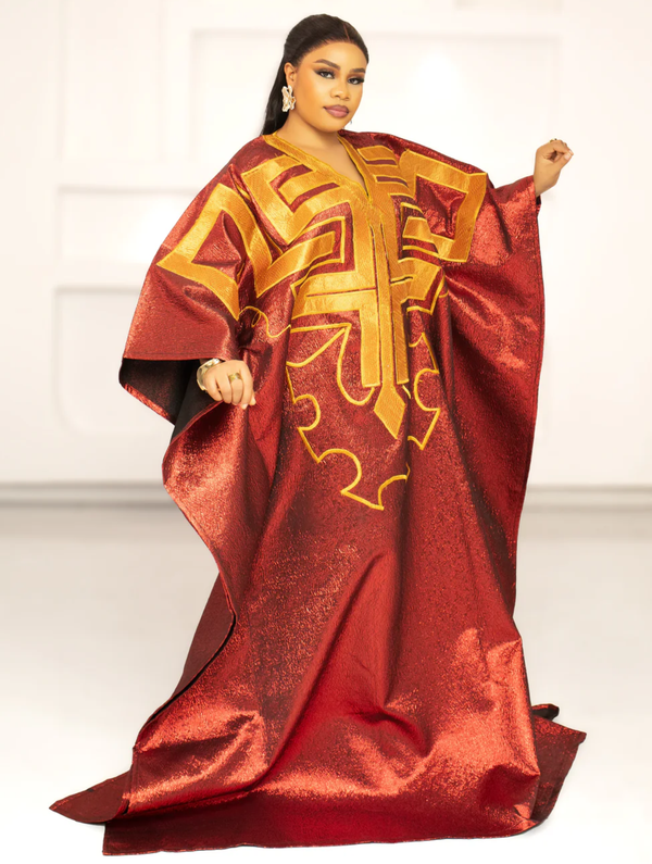 DYNASTY EMBROIDERED BROCADE (RED)