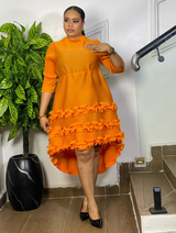 RUFFLE RADIANCE DRESS