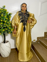 ROYAL EMBROIDERED BUBU (RICH CHAMPAGNE GOLD)