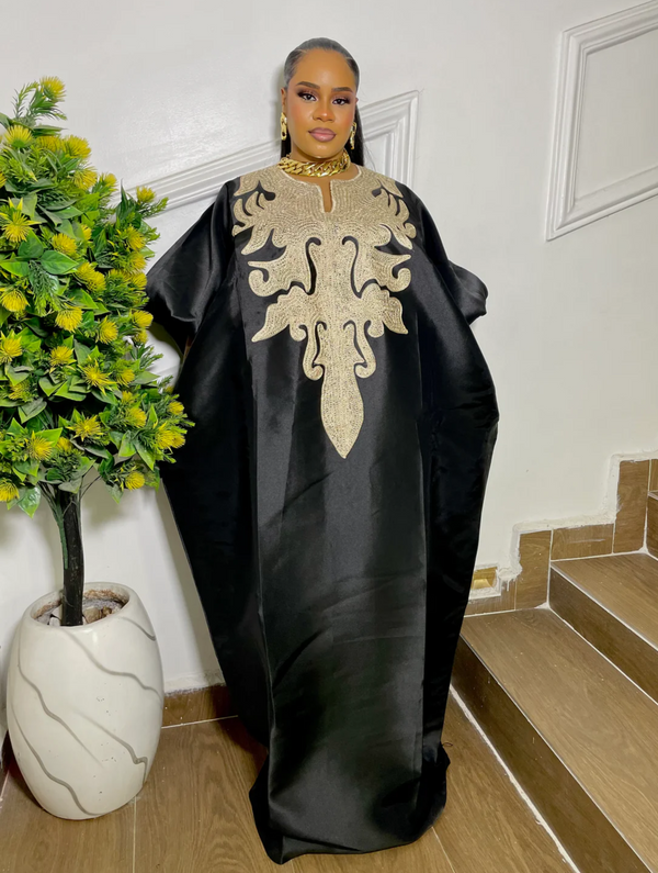 ROYAL EMBROIDERED BUBU (BLACK)