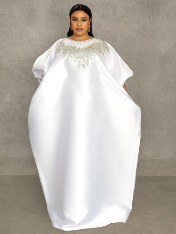 WHITE ROYALE KAFTAN (WITHOUT SLIT)
