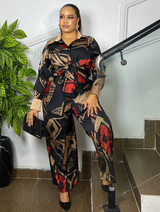 BOSSLADY SILK SET (RED/BLACK)