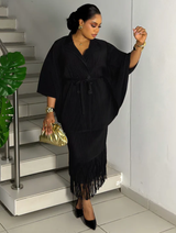 FRINGE LUXE SET (BLACK)