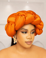ZURI AFRICAN BRAIDED HAIRBAND (Orange)