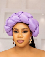 ZURI AFRICAN BRAIDED HAIRBAND (LILAC)