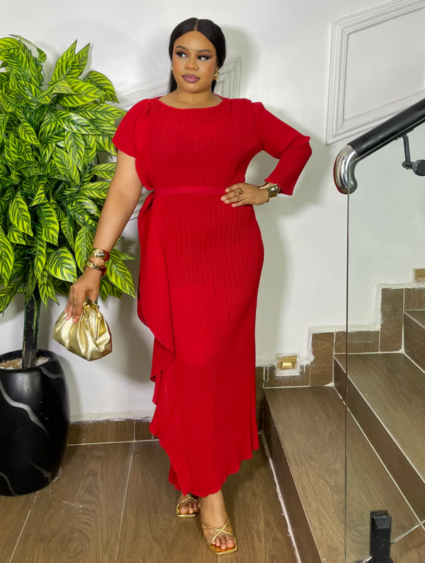 MAJESTIC WAVE DRESS (RED)