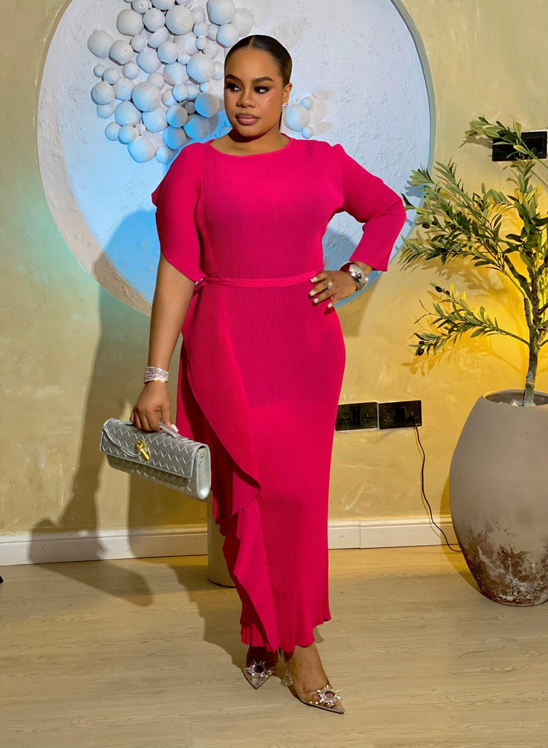 MAJESTIC WAVE DRESS (PINK)