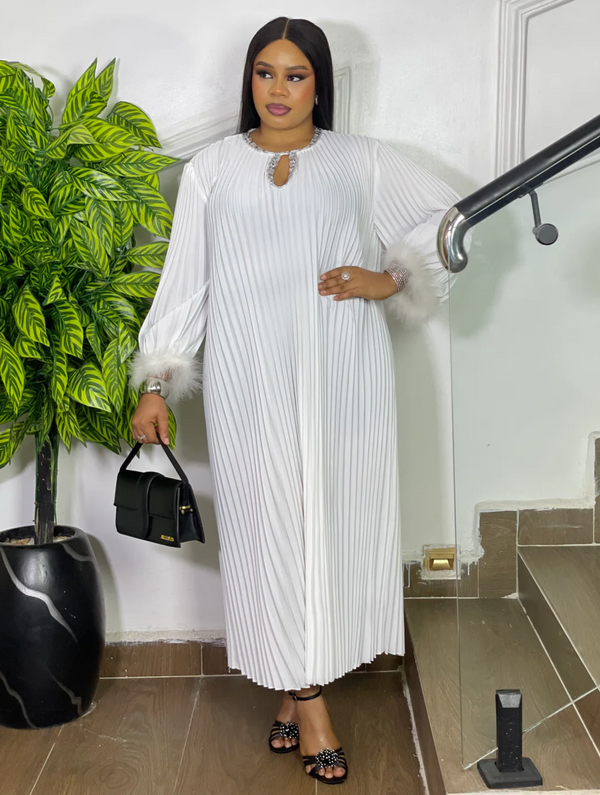 NOIR LUXE DRESS (WHITE)