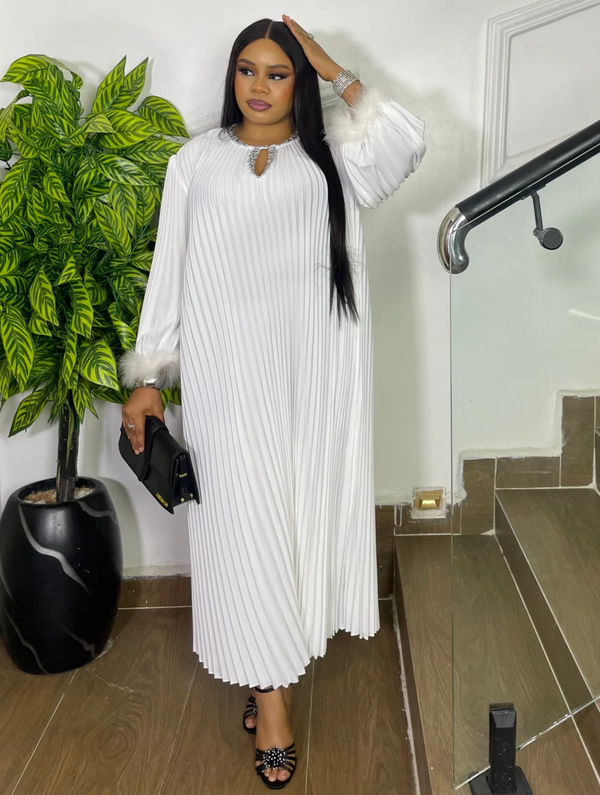 NOIR LUXE DRESS (WHITE)