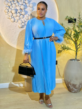 NOIR LUXE DRESS (BLUE)