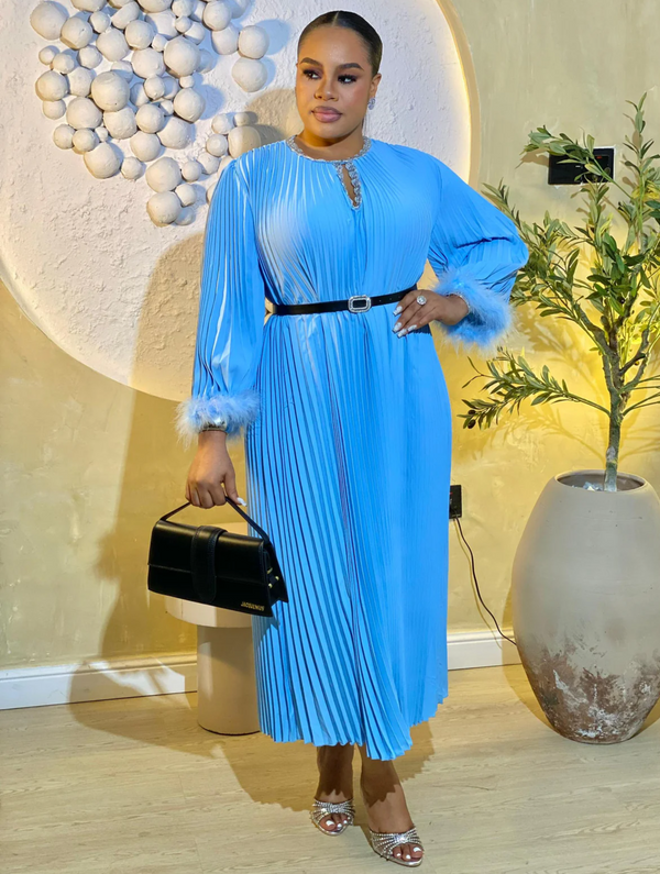 NOIR LUXE DRESS (BLUE)