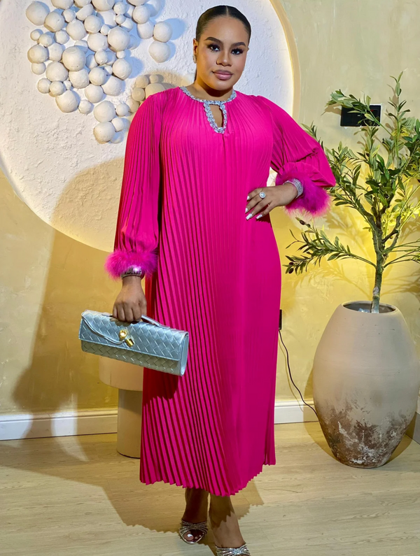 NOIR LUXE DRESS (PINK)