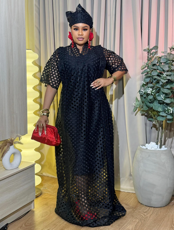 POlKA LACE ELEGANCE (BLACK)