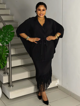FRINGE LUXE SET (BLACK)