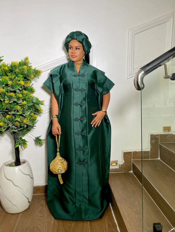 BUTTON DOWN RADIANCE BUBU (GREEN)