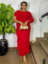MAJESTIC WAVE DRESS (RED)