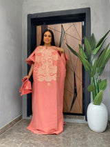 Embroidered Elegant Bubu (Coral)