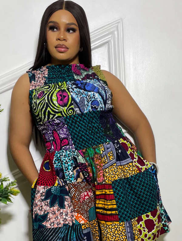 Ankara Patchwork Jumsuit