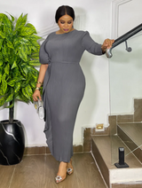 MAJESTIC WAVE DRESS (GREY)