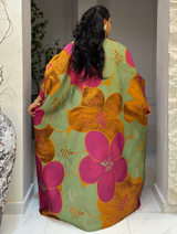 FLORAL MAJESTIC BUBU (PINK/GREEN)