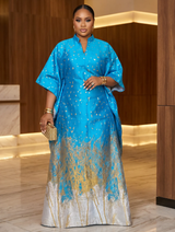 LUXE CASCADE BUBU (TURQUOISE/GOLD/SILVER)