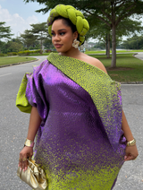 OMBRE MAJESTIC BUBU (PURPLE/OLIVE GREEN)