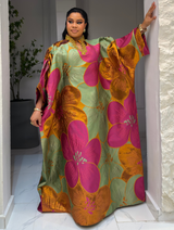 FLORAL MAJESTIC BUBU (PINK/GREEN)