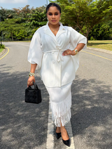 FRINGE LUXE SET (WHITE)
