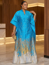 LUXE CASCADE BUBU (TURQUOISE/GOLD/SILVER)
