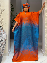 TWO TONED RADIANCE BUBU (ORANGE/BLUE)