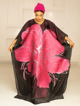 3D ORGANDI BROCADE (PINK)