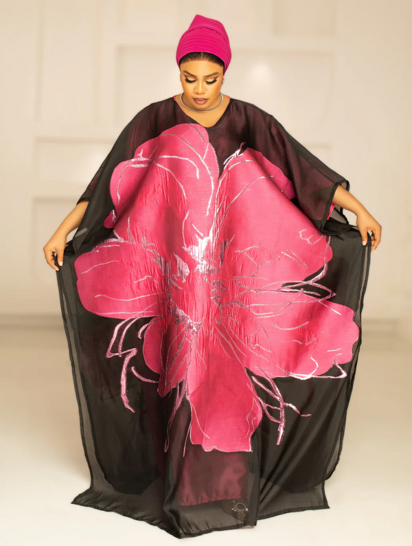 3D ORGANDI BROCADE (PINK)