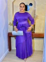 CASCADE SKIRT  SET (PURPLE)