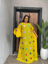 Tha Polka Dot Dream Kaftan (Yellow)