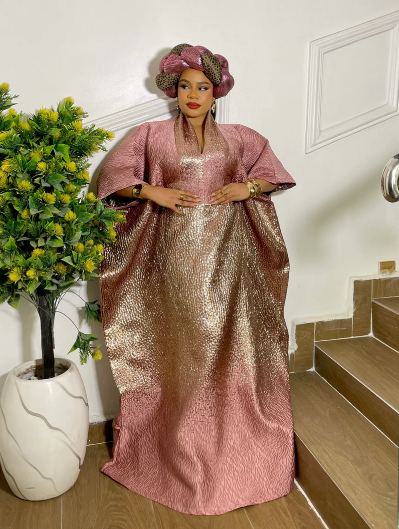 ROYAL RADIANCE TWO TONED BROCADE (BLUSH PINK/GOLD)