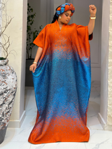 TWO TONED RADIANCE BUBU (ORANGE/BLUE)