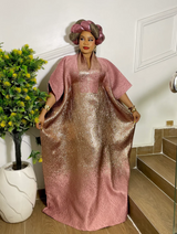 ROYAL RADIANCE TWO TONED BROCADE (BLUSH PINK/GOLD)