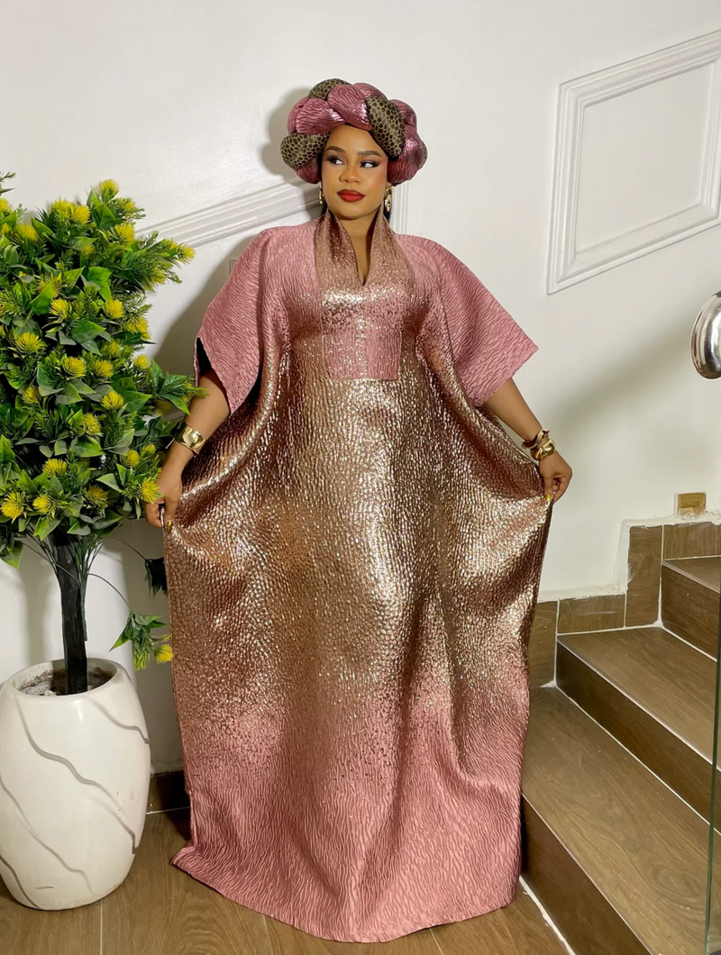 ROYAL RADIANCE TWO TONED BROCADE (BLUSH PINK/GOLD)