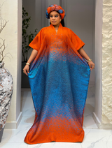 TWO TONED RADIANCE BUBU (ORANGE/BLUE)