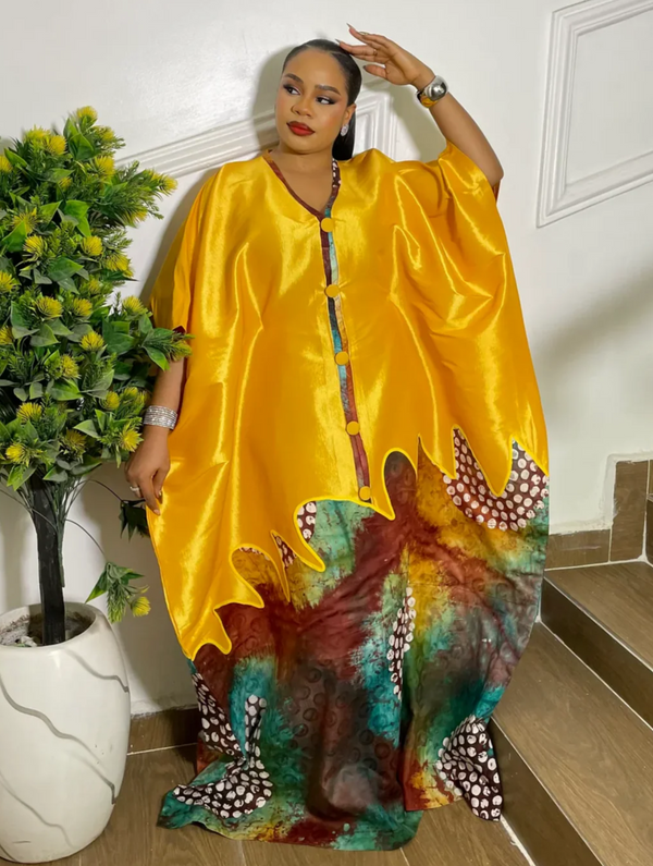 HERITAGE BLOOM KAFTAN(GOLD)