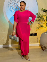 MAJESTIC WAVE DRESS (PINK)