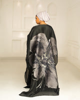 3D ORGANDI BROCADE (GREY)