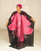 3D ORGANDI BROCADE (PINK)
