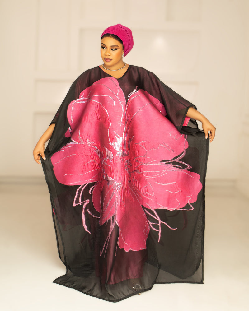 3D ORGANDI BROCADE (PINK)