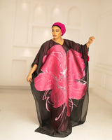 3D ORGANDI BROCADE (PINK)